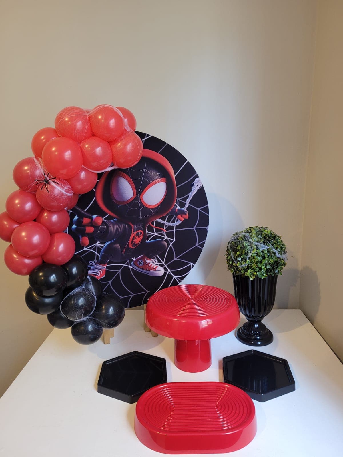 Decoração Festa Homem-Aranha Miles Morales